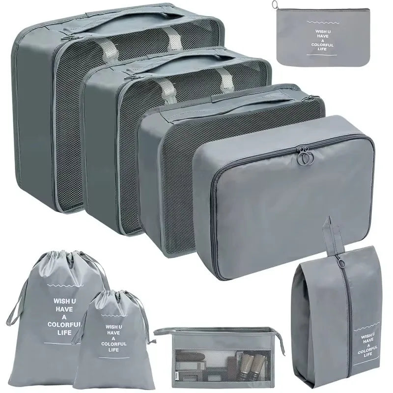 Travel Organizer Packing Cubes Set 7 To 11 Pcs Polyester Bags
