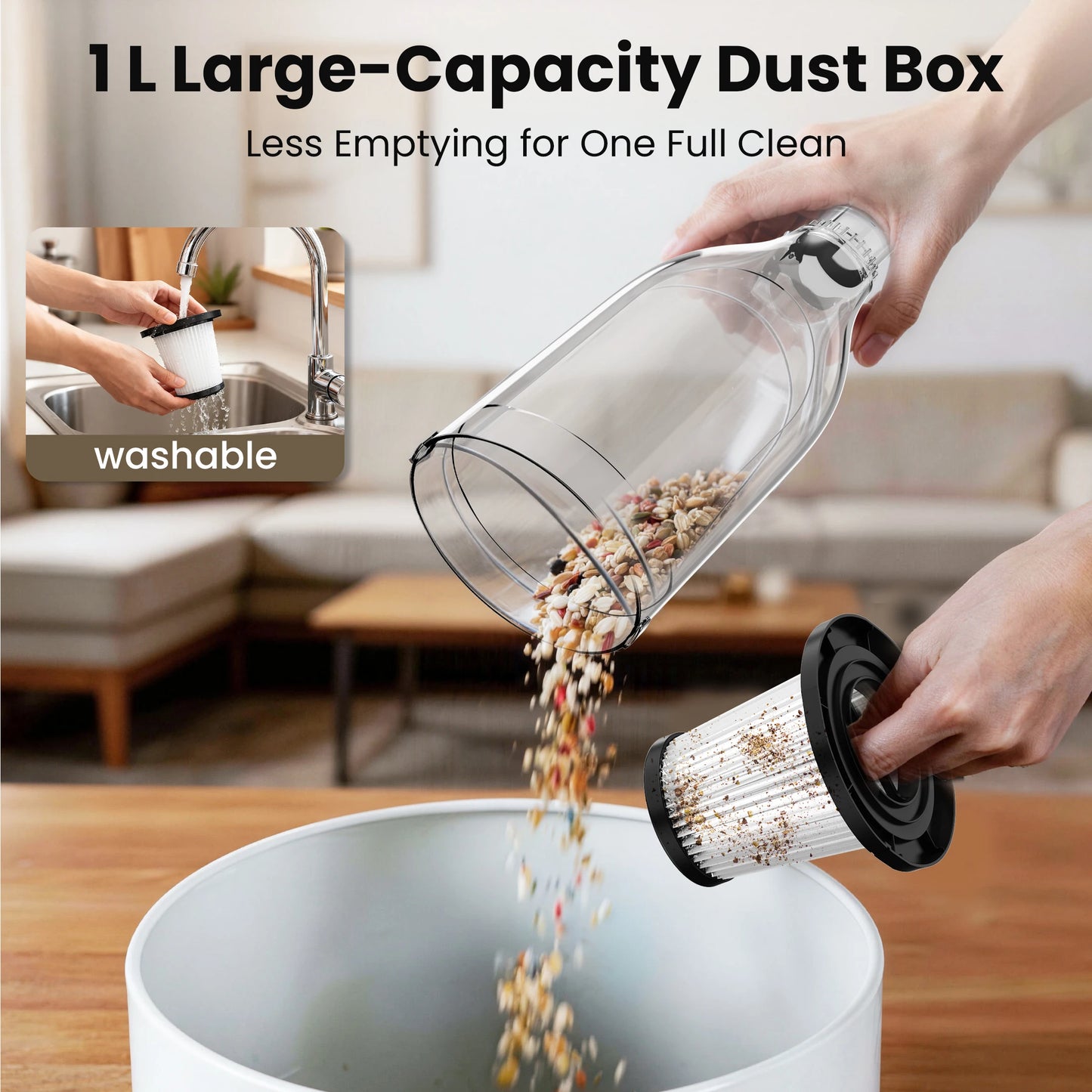 INSE Corded Vacuum Cleaner 600W 3In1 Hard Floor Pet Hair