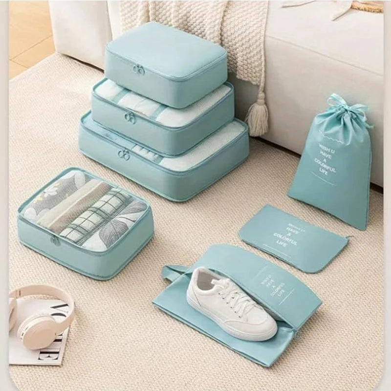 Travel Organizer Packing Cubes Set 7 To 11 Pcs Polyester Bags