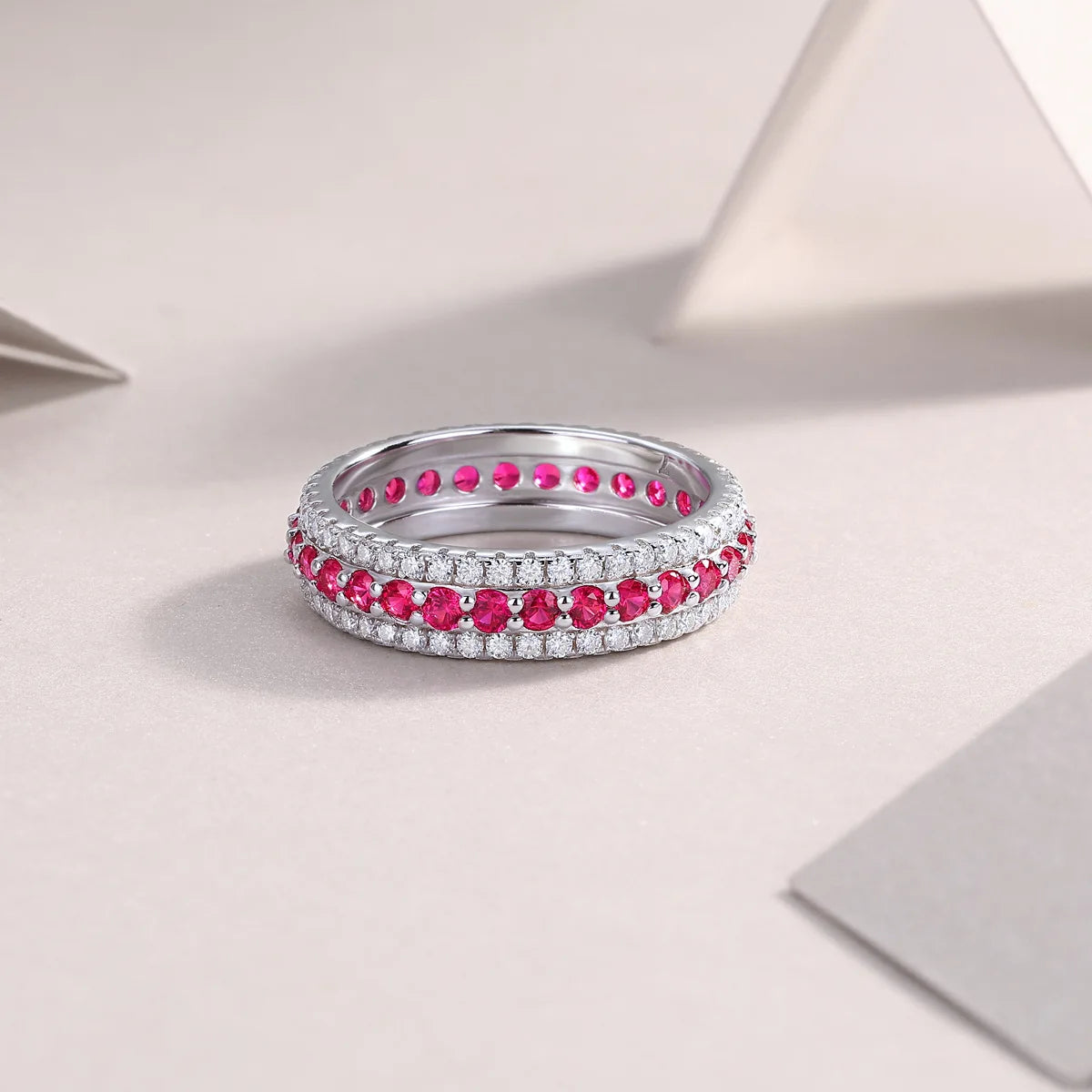 S925 Sterling Silver Moissanite Ring For Women Elegant Jewelry