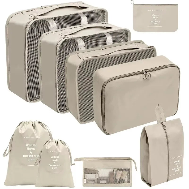 Travel Organizer Packing Cubes Set 7 To 11 Pcs Polyester Bags