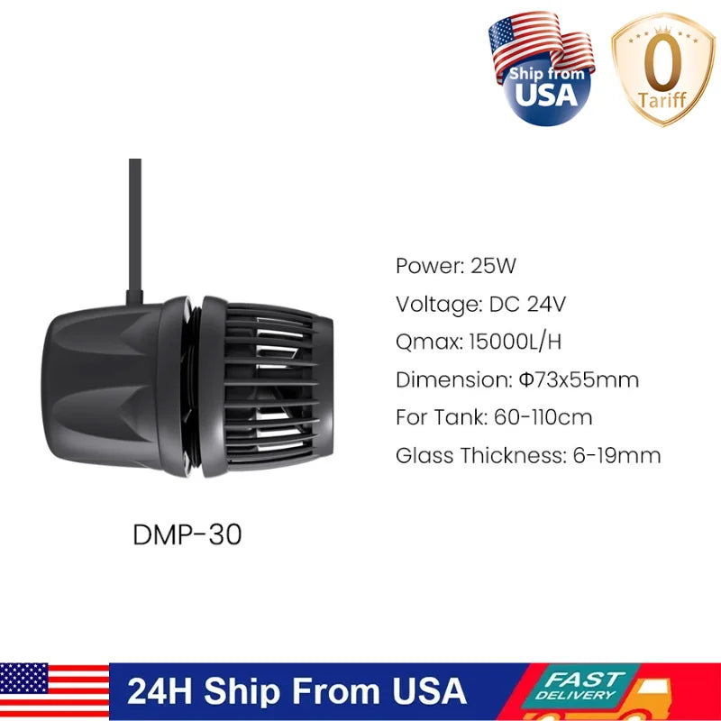 Jebao Jecod DMP-10/20/30/40 Bluetooth App Controlled Cordless Wavemaker Pump