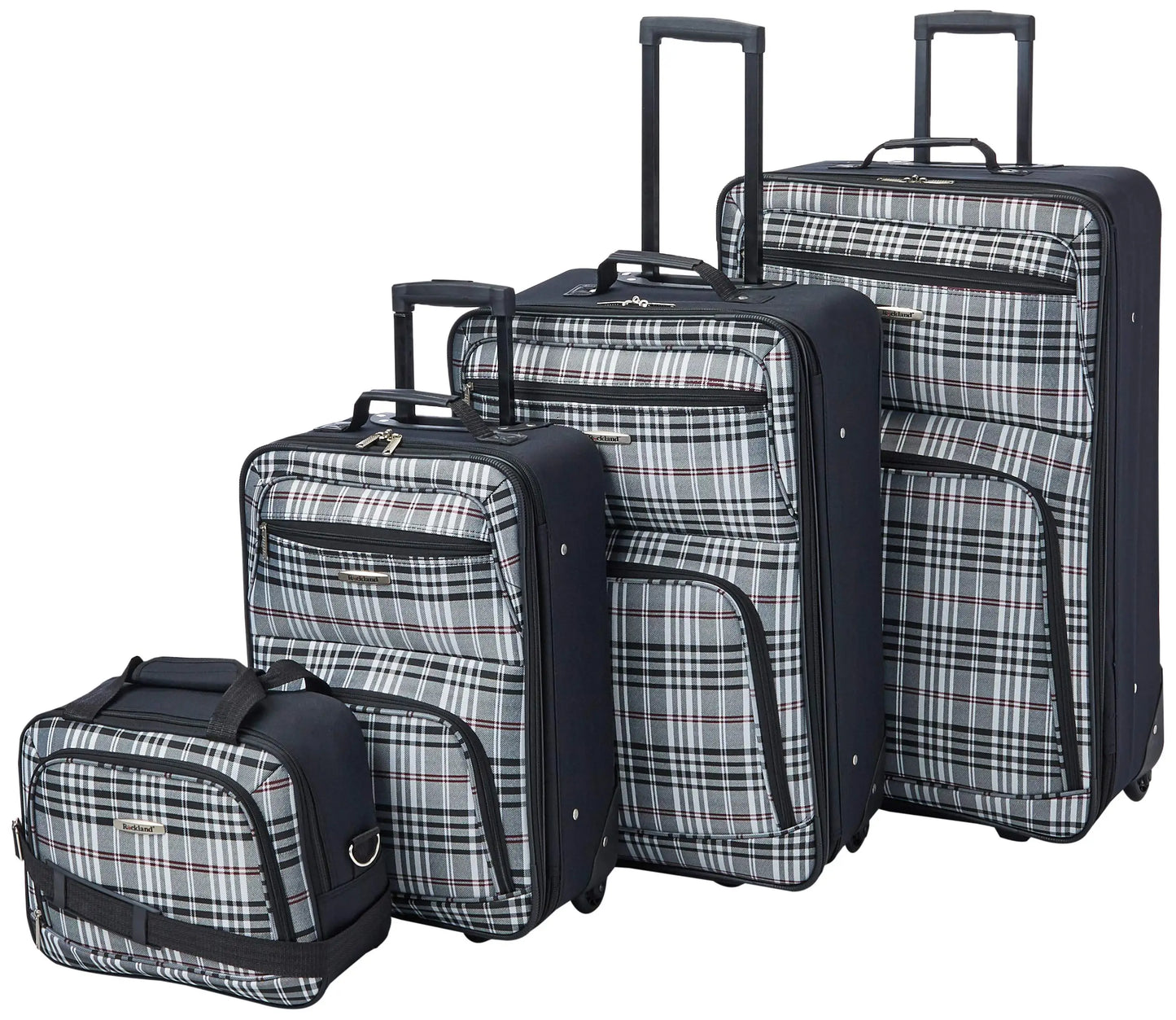 Fashion Softside Luggage Set Expandable Tote And Upright