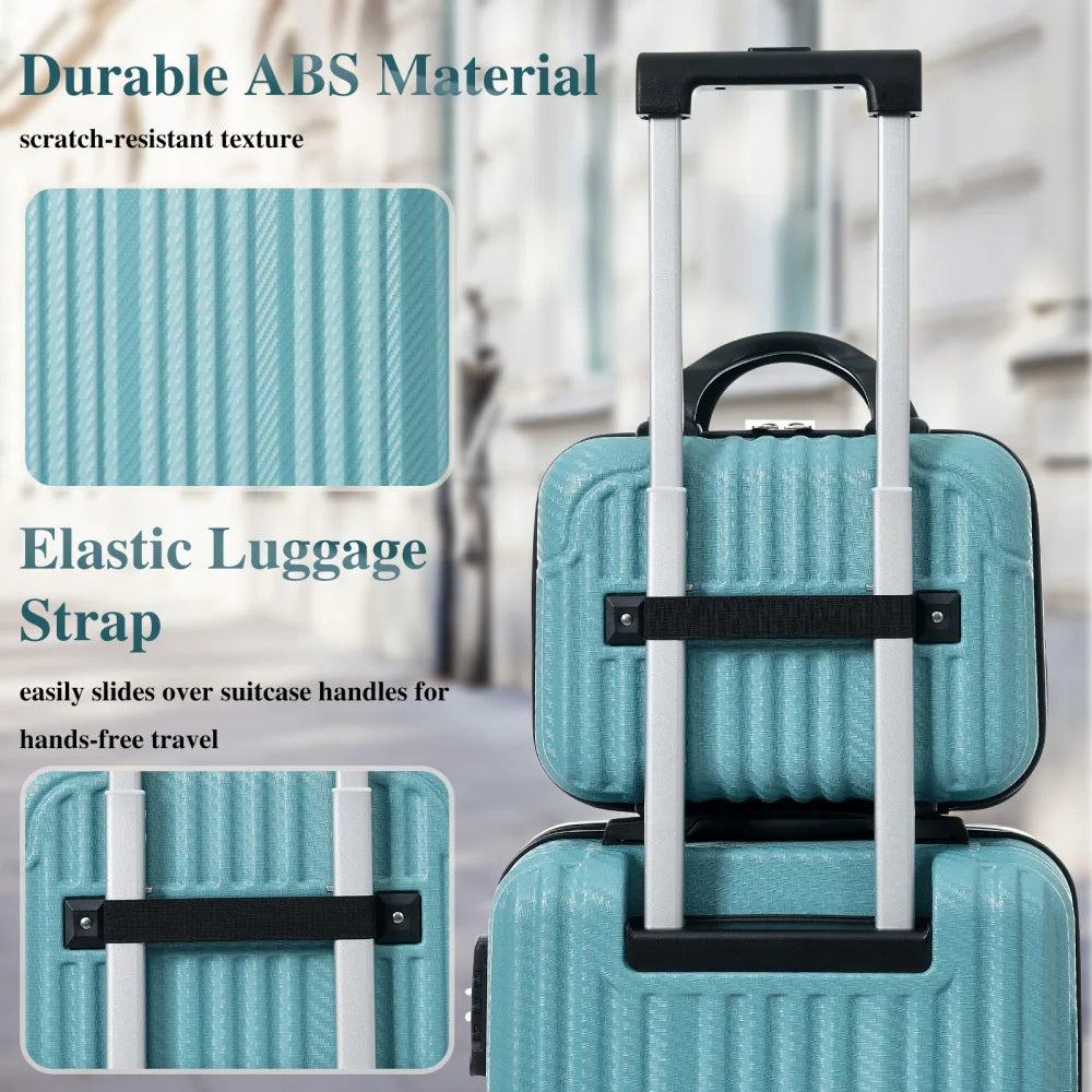 ABS Hardshell Luggage Set With Spinner Wheels And TSA Lock