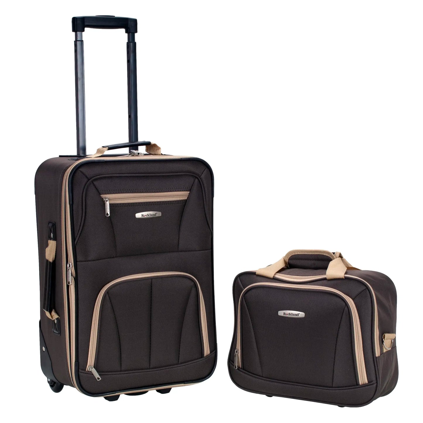 Fashion Softside Luggage Set Expandable Tote And Upright
