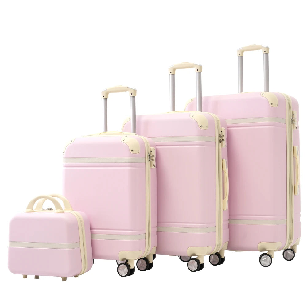 Expandable Hardside Luggage Set 4 Piece Spinner With TSA Lock