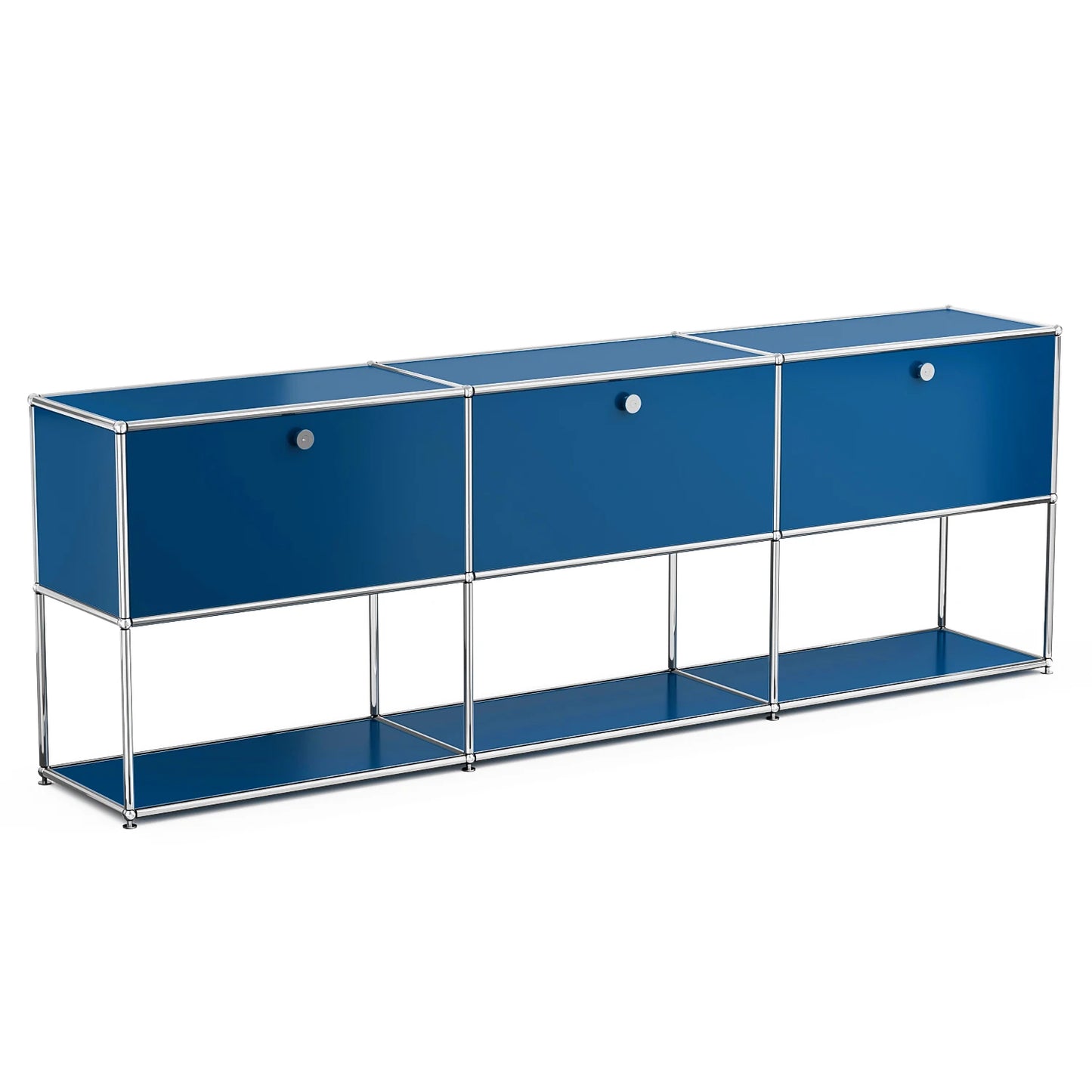 Modular Sideboard Storage Cabinet With Metal Frame