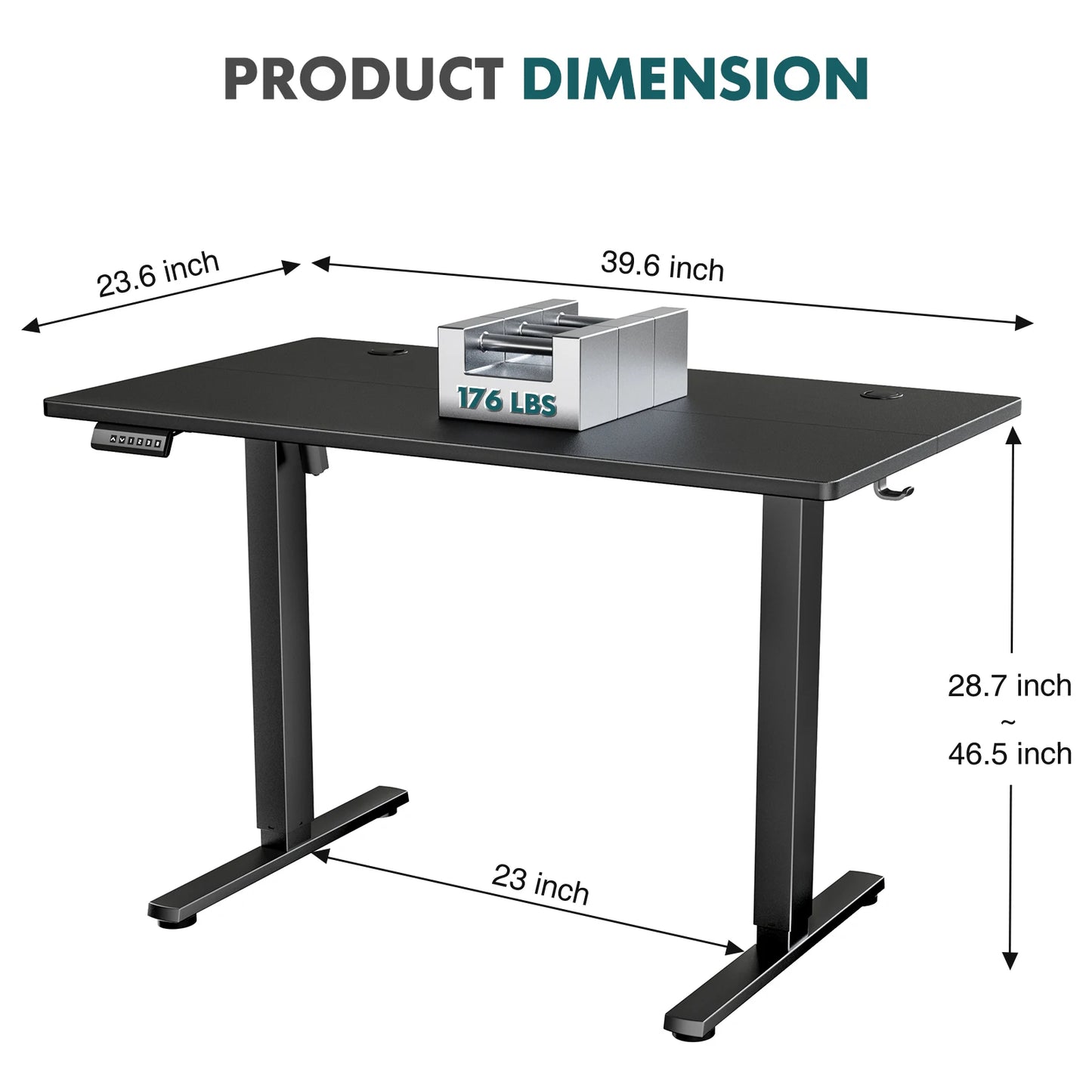 JHK Ergonomic Electric Standing Desk Height Adjustable Workstation