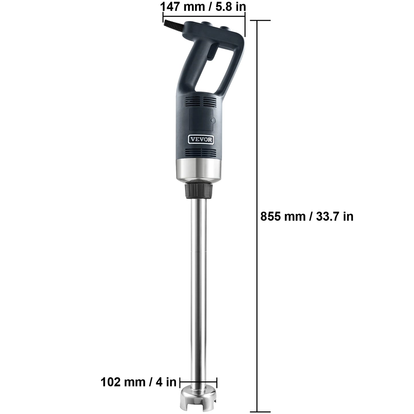 SucceBuy Commercial Immersion Blender 500W Heavy Duty Kitchen Stick Mixer