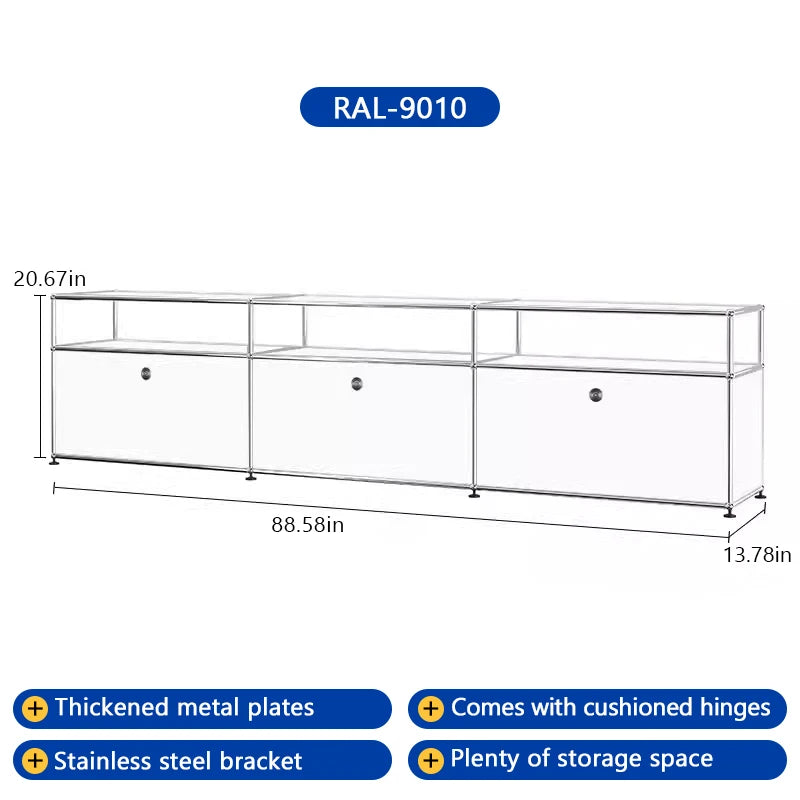 Bigcityfur TV Stand Storage Cabinet For Living Room Corner