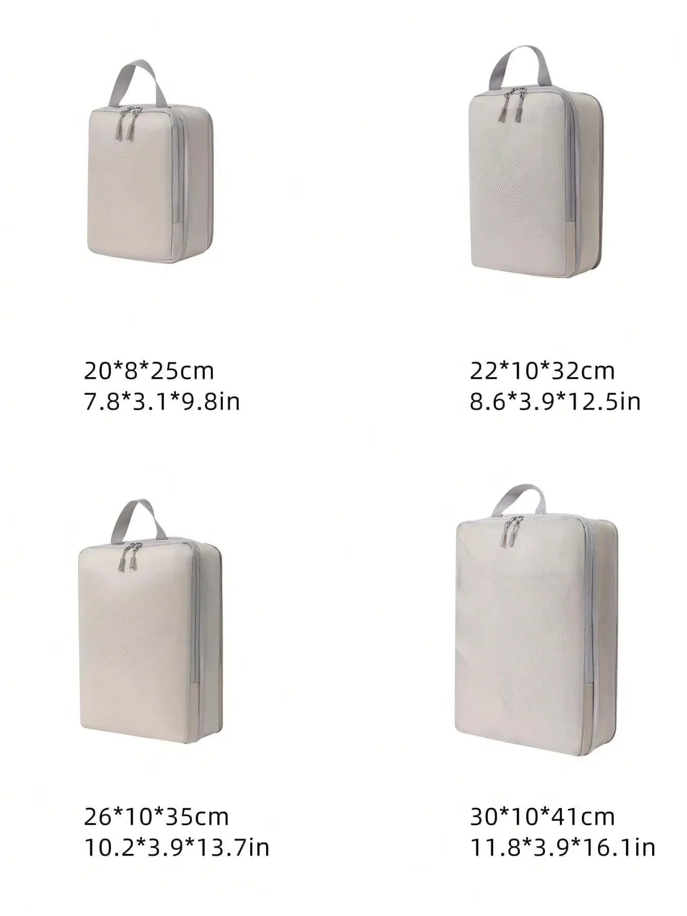 4pc Luggage Compression Packing Set For Space Saving Travel Bags