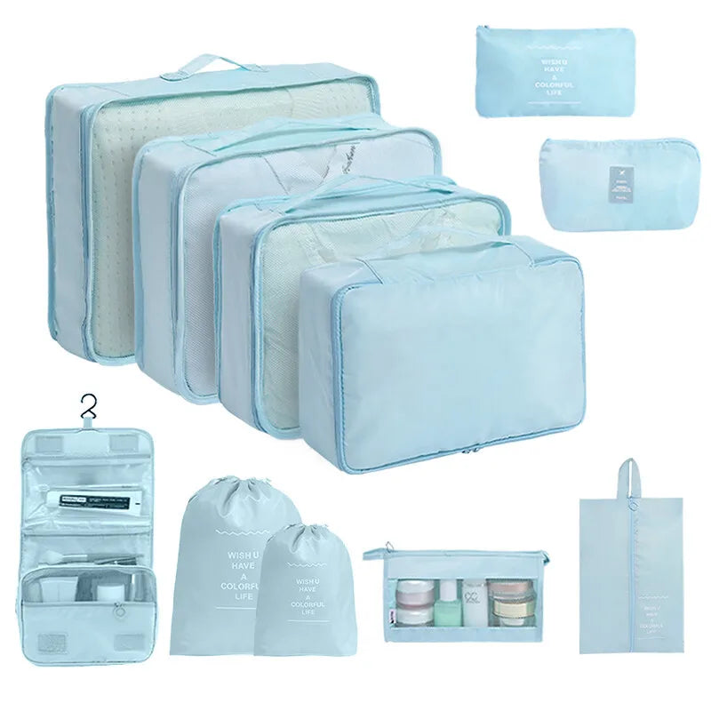 Travel Organizer Packing Cubes Set 7 To 11 Pcs Polyester Bags