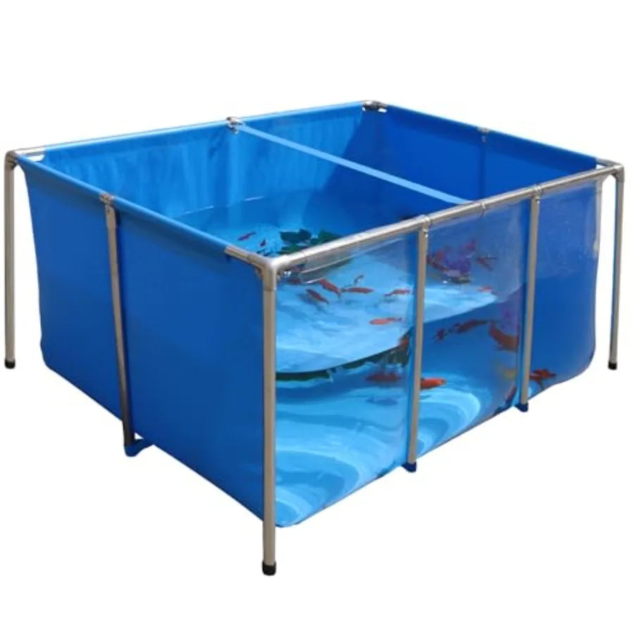 Temporary KOI Outdoor Pond Aquarium Tank With PVC Viewing Panel
