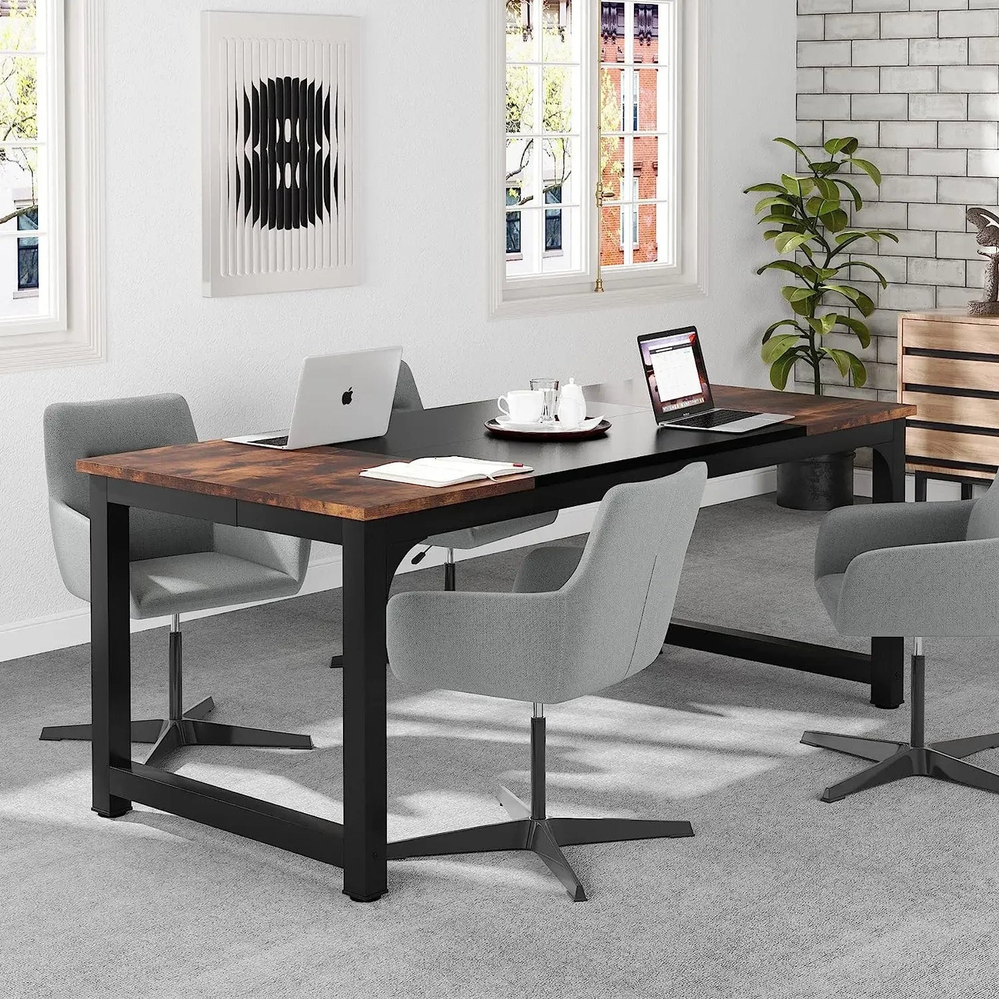 Tribesigns Modern Computer Desk for Home Office Workstation