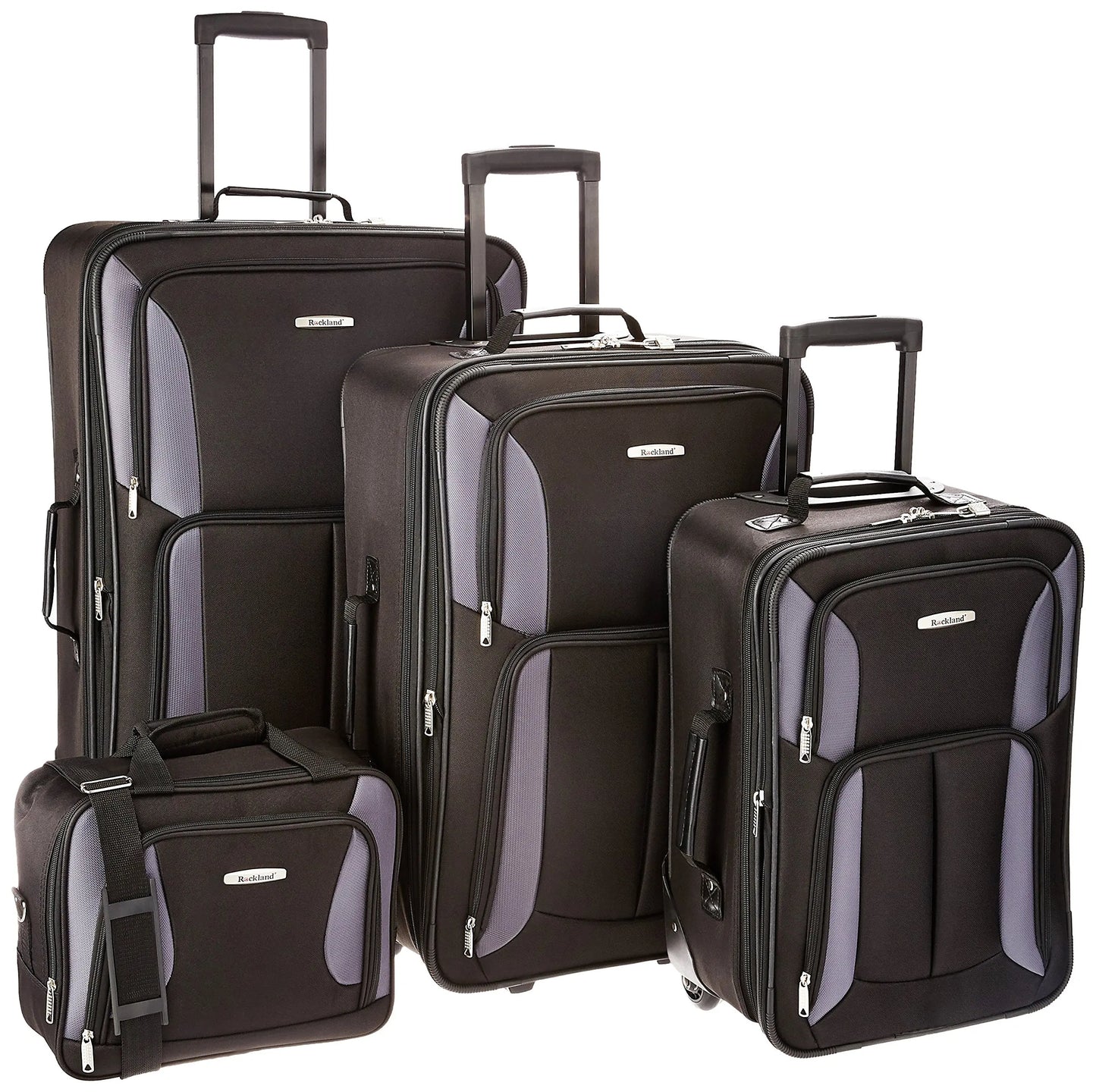 Fashion Softside Luggage Set Expandable Tote And Upright