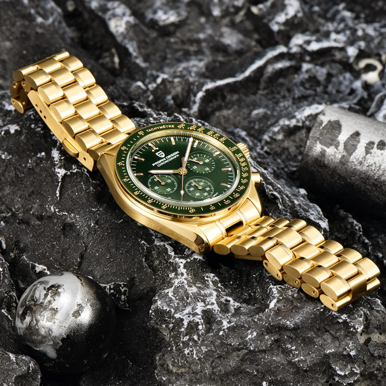 PAGANI DESIGN Luxury Quartz Chronograph Watch for Men with Date