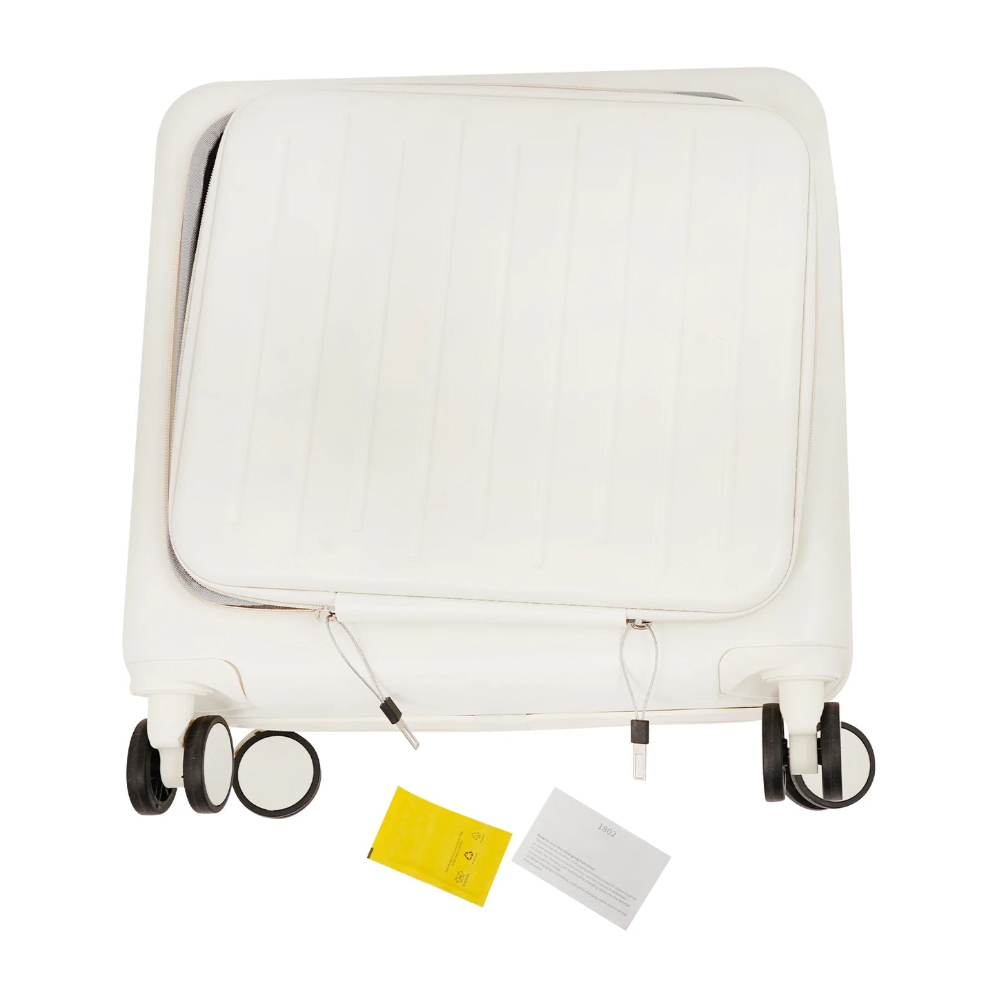 ABS Hardside Luggage With Front Compartment High Capacity Travel Case