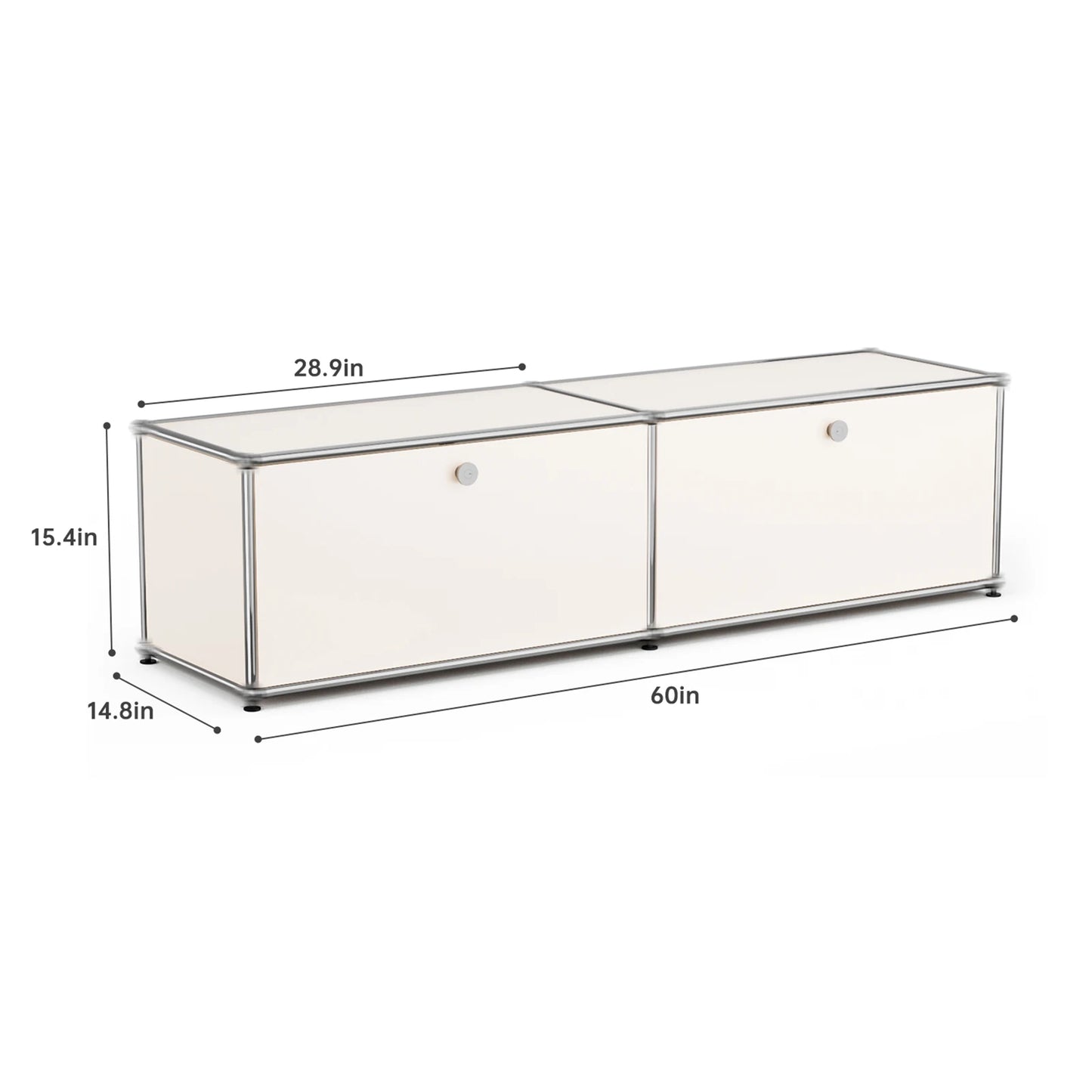 Modern Stainless Steel Storage Cabinet For Living Room TV Stand