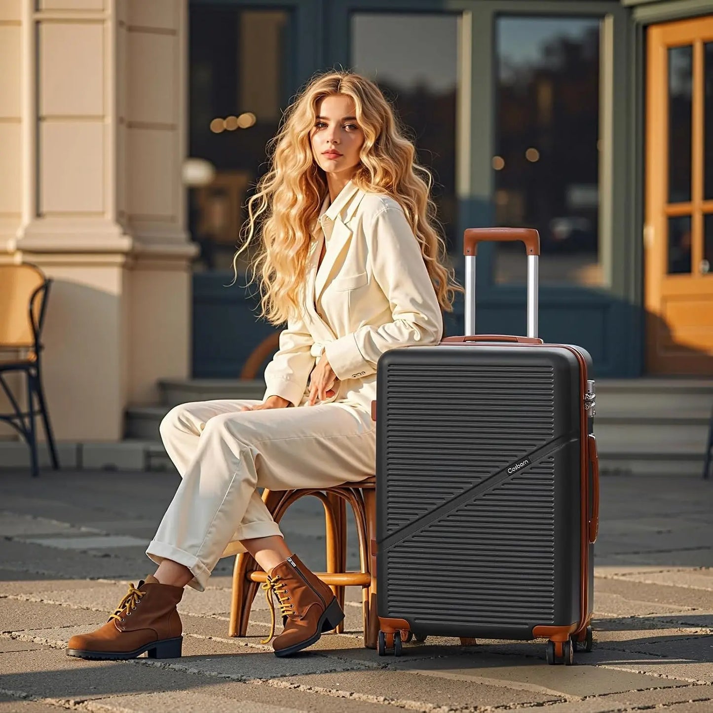 Carry On Luggage Set Airline Approved Hardside Suitcases With Wheels