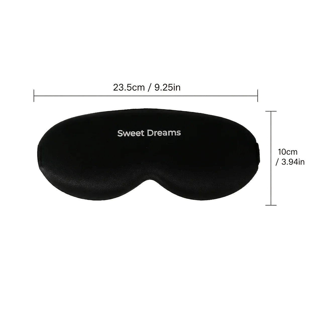 3D Contoured Sleep Mask With Earplugs For Travel Home Office
