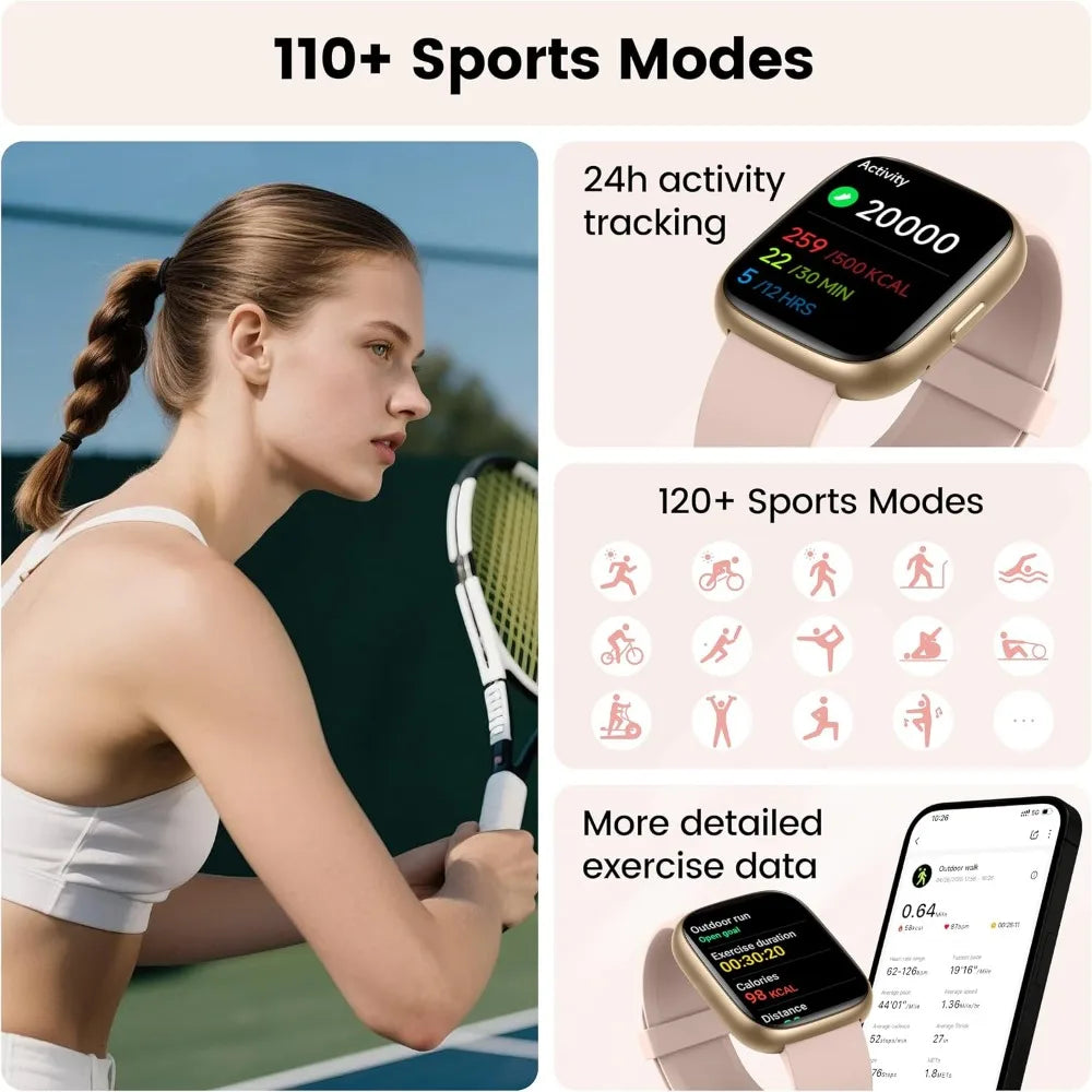 Smart Watch Fitness Tracker With Bluetooth Calling And Heart Rate