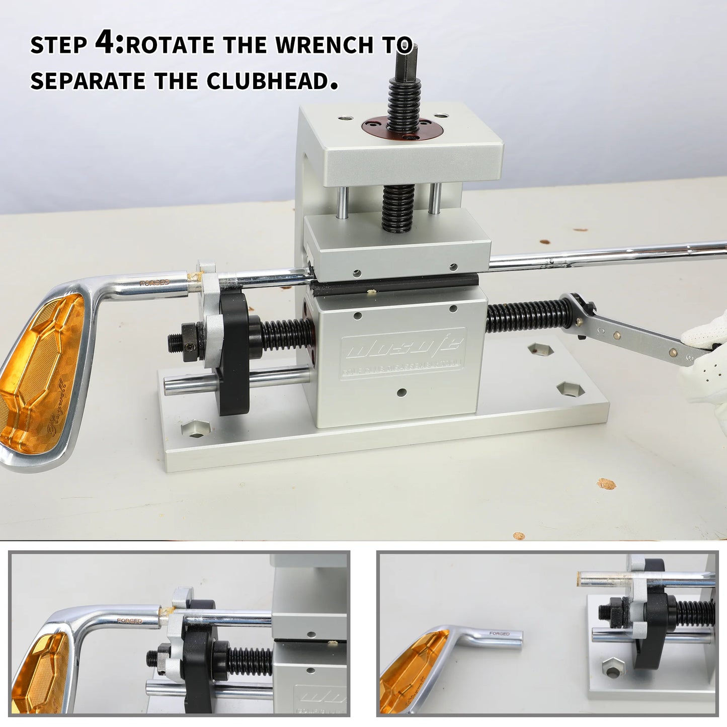 Wosofe Golf Shaft Puller And Clubhead Remover CNC Aluminum Alloy Tool