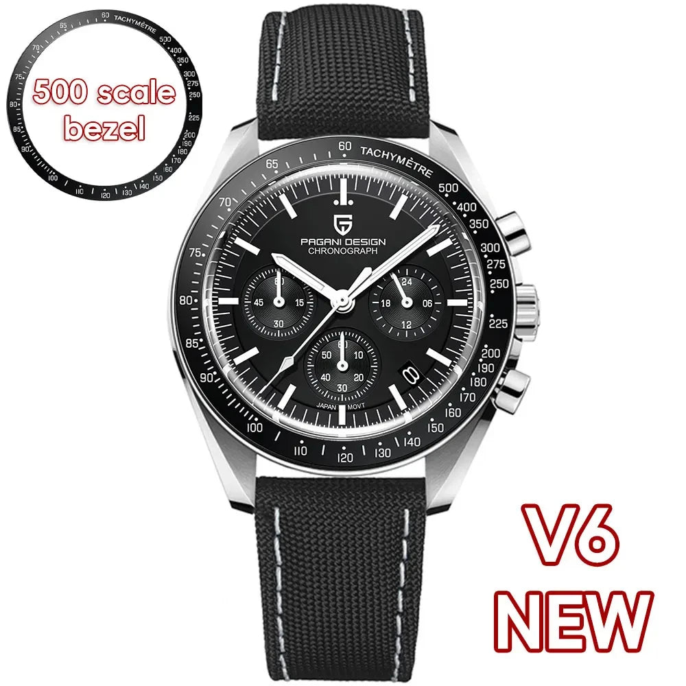PAGANI DESIGN 1701 V5 Mens Watch Luxury Quartz Chronograph