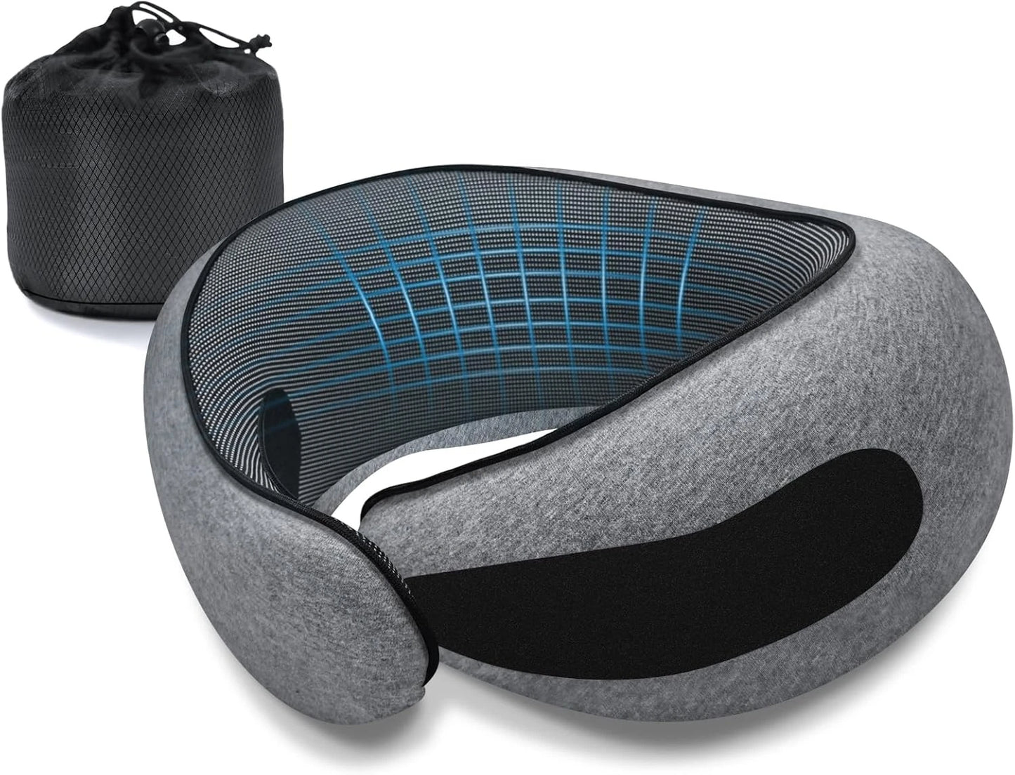 Travel Neck Pillow Memory Foam With Carry Bag For Airplanes