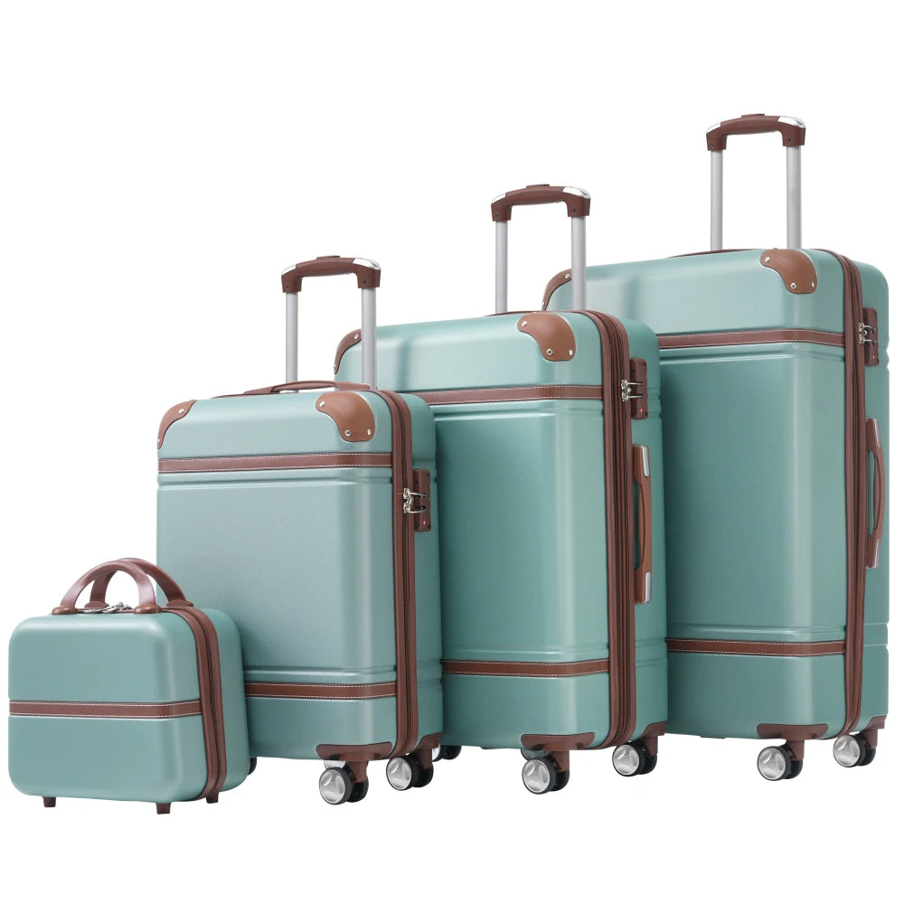 Expandable Hardside Luggage Set 4 Piece Spinner With TSA Lock