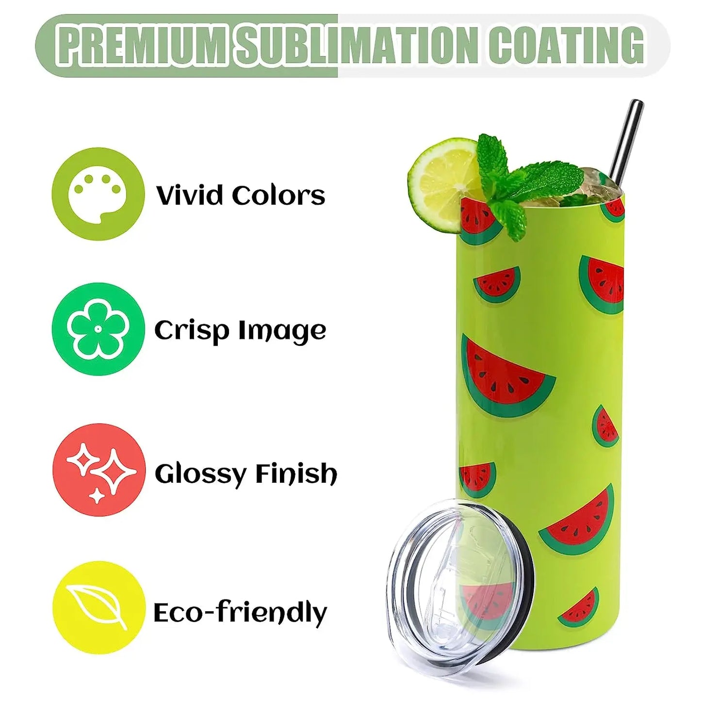 Sublimation Skinny Tumbler DIY Mugs Blank Gift Set With Papers