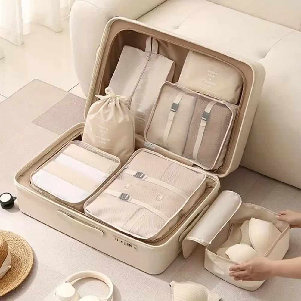 Travel Organizer Packing Cubes Set 7 To 11 Pcs Polyester Bags