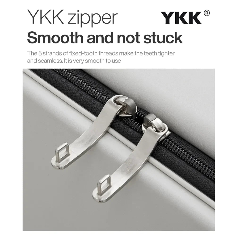 Mixi Carry On Luggage Unisex Wide Handle PC Aluminum Frame