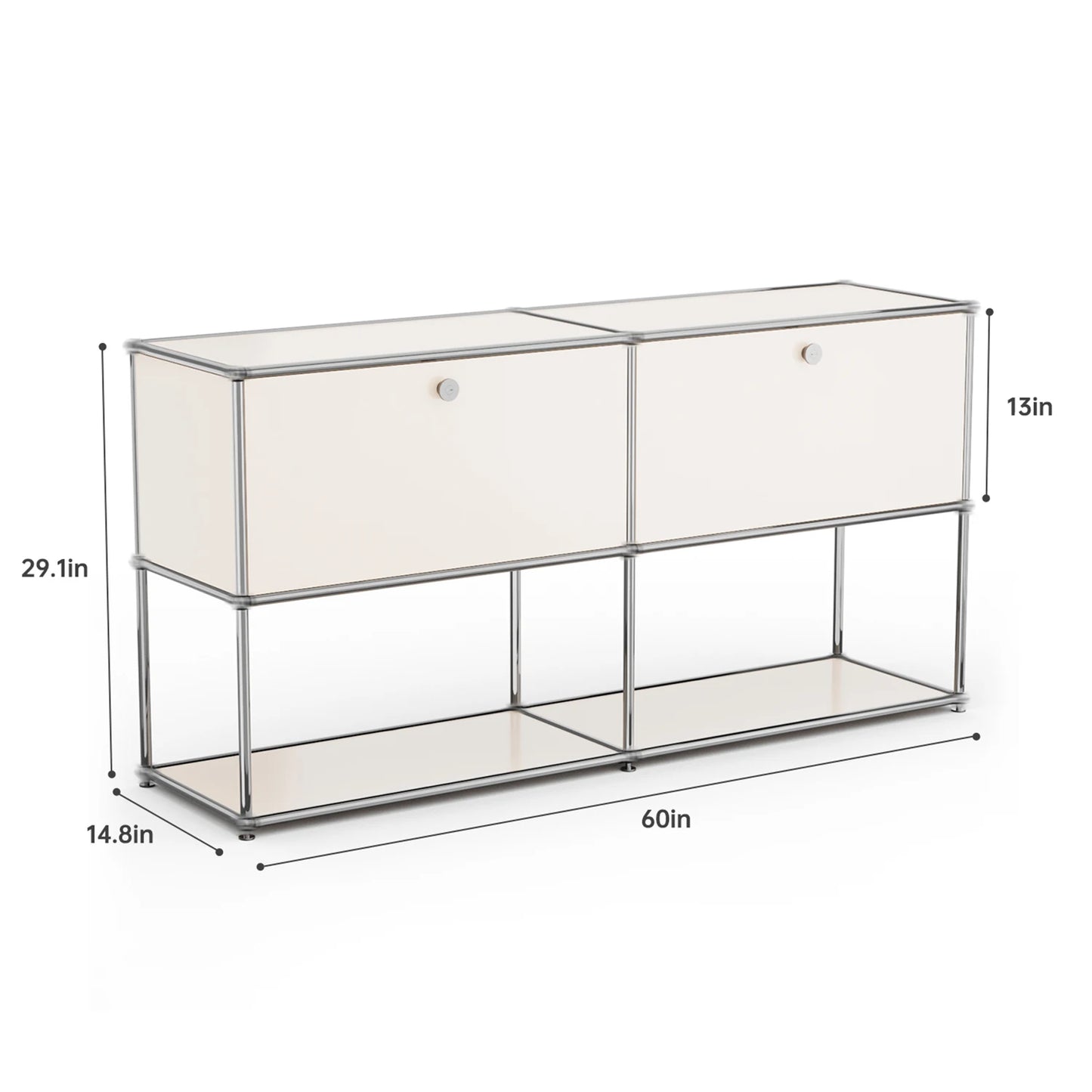 Modern Stainless Steel Storage Cabinet For Living Room TV Stand