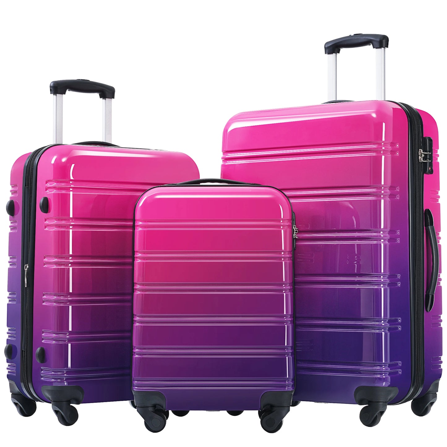 Hardshell Luggage Set 3 Piece Expandable Lightweight Spinner Wheels TSA Lock