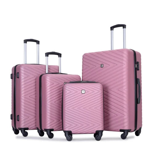 Travelhouse 4 Piece ABS Luggage Set With Spinner Wheels And TSA Lock