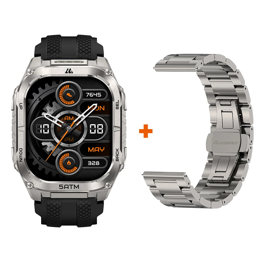 KOSPET Tank M4C Rugged Smartwatch Military Grade GPS With Flashlight