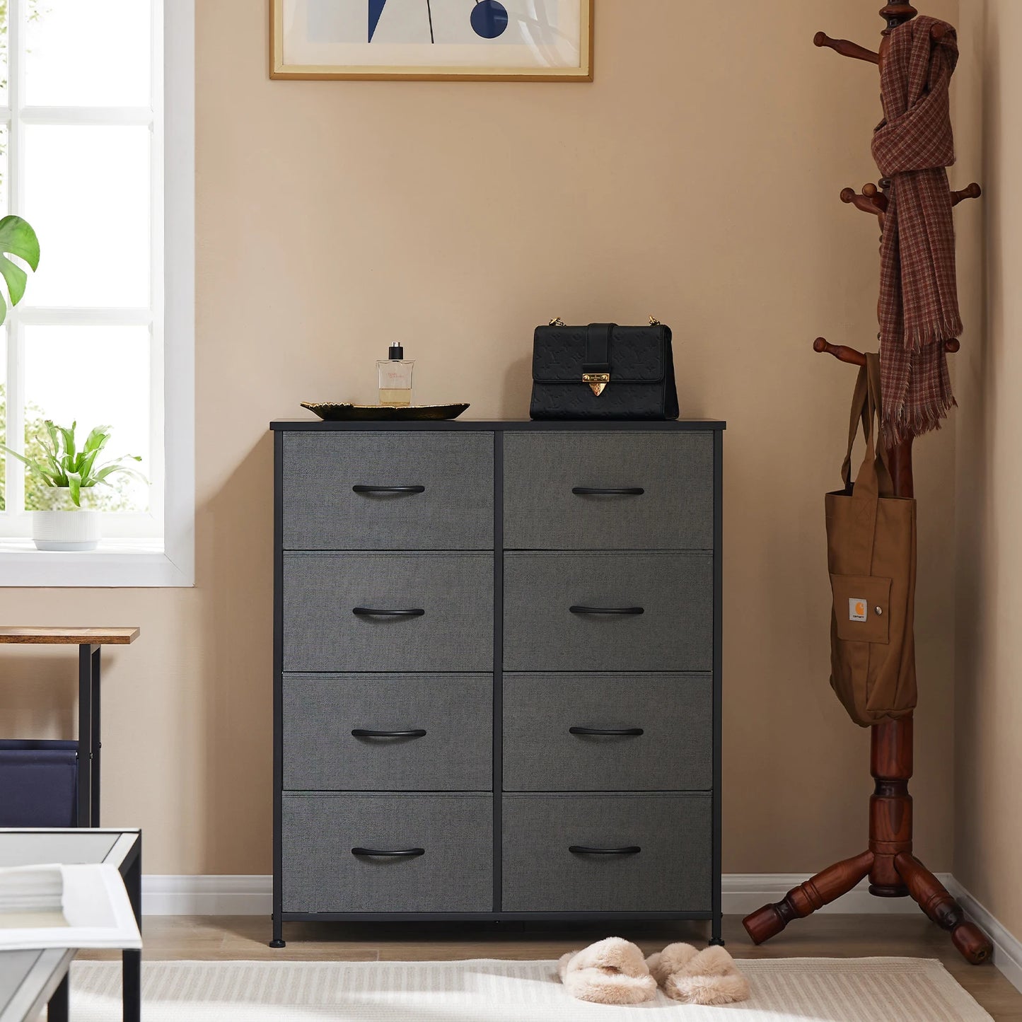 MCQ 8 Drawer Living Room Storage Cabinet Organizer