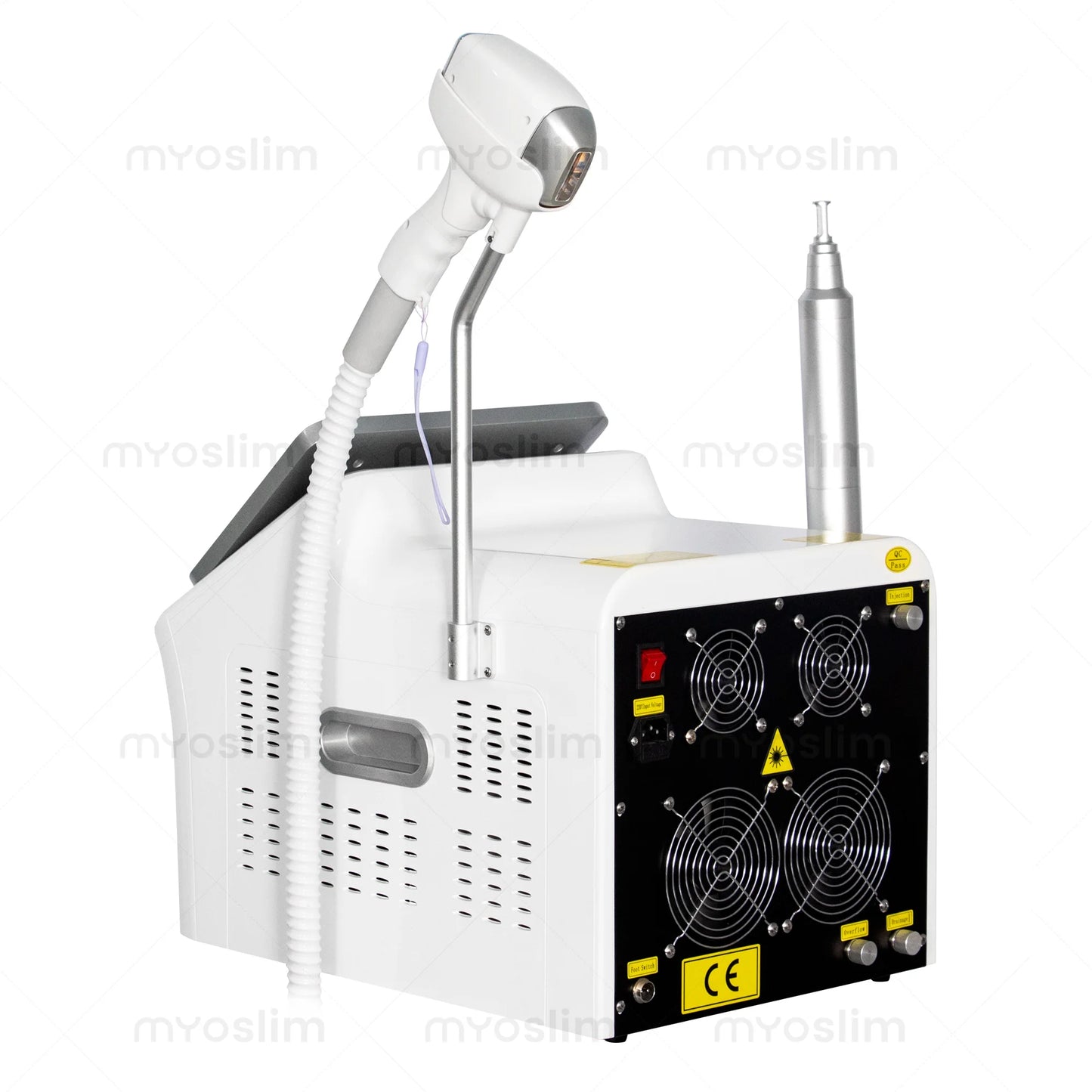 MYOSLIM 5000W Picosecond Diode Hair Removal 755 808 940 1064 NM 2 In 1 Machine