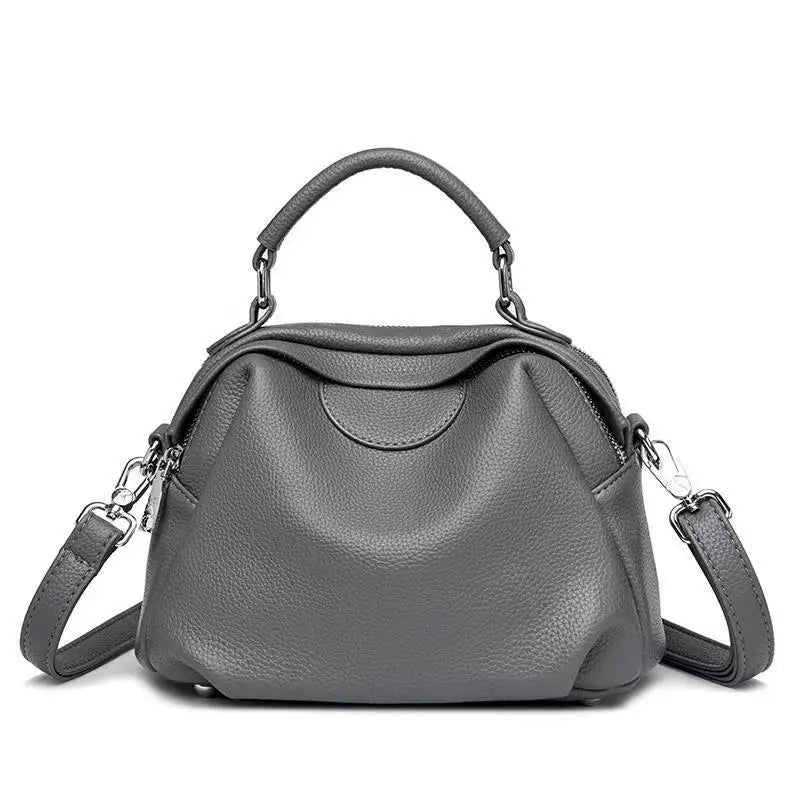 Anti Scratch Structured Women's Handbag With Magnetic Buckle Top Handle