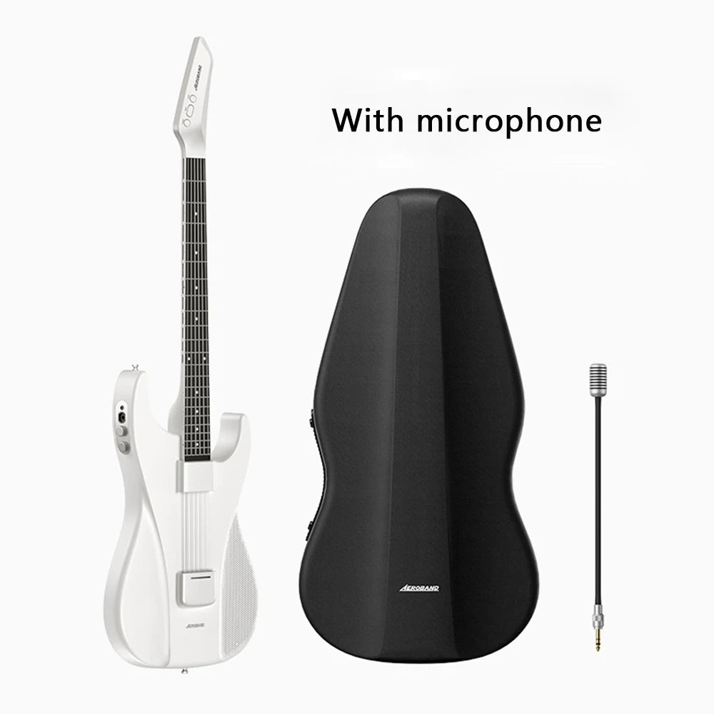 AeroBand Travel Guitar Pain Free Silicone Strings Speaker