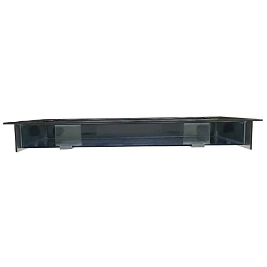 Wall Mounted Aquarium Brushed Black Aluminum Alloy Space Saving Design