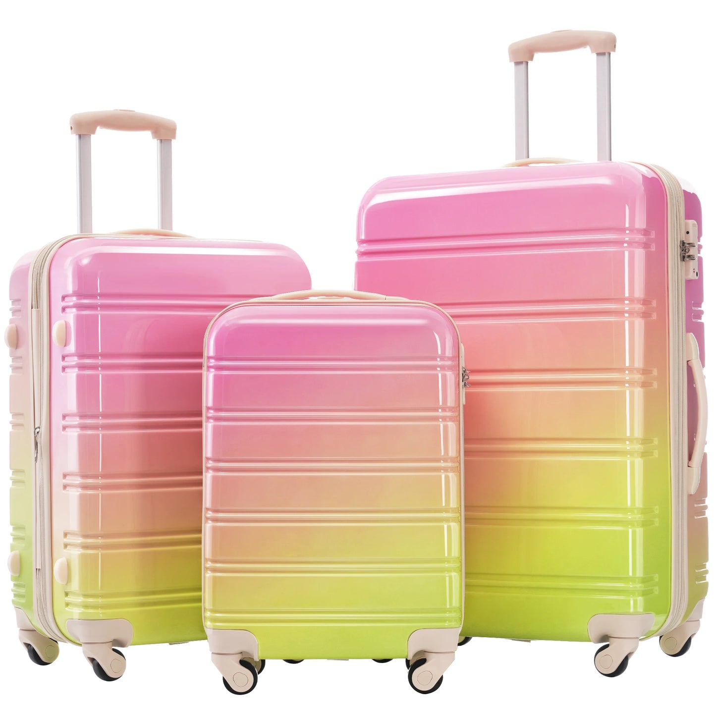 Hardshell Luggage Set 3 Piece Expandable Lightweight Spinner Wheels TSA Lock