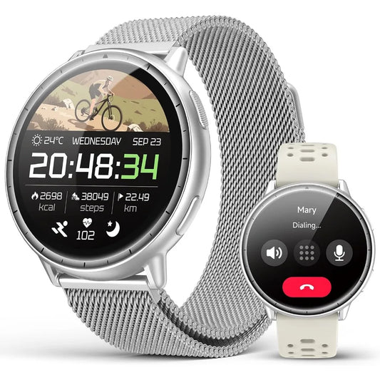 AMOLED GPS Smartwatch Bluetooth Calls Waterproof HR Monitor Android IOS