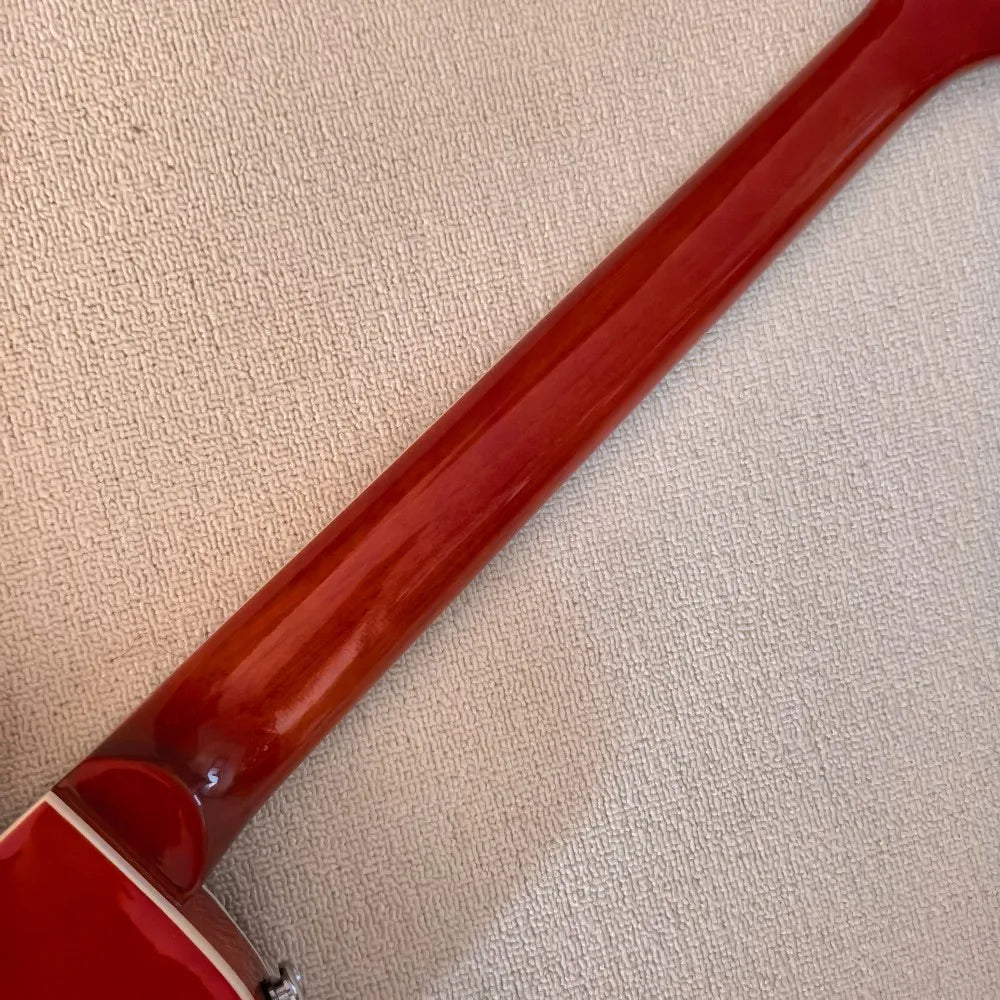 OUCEY 6-String Semi Hollow Maple Guitar with Bigsby Tremolo