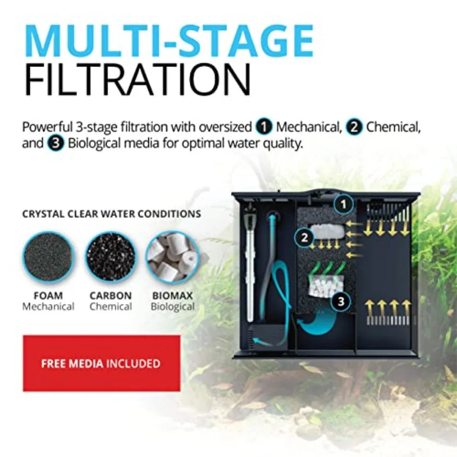 Freshwater Aquarium Kit Home Use Leak Proof Design Easy Assembly