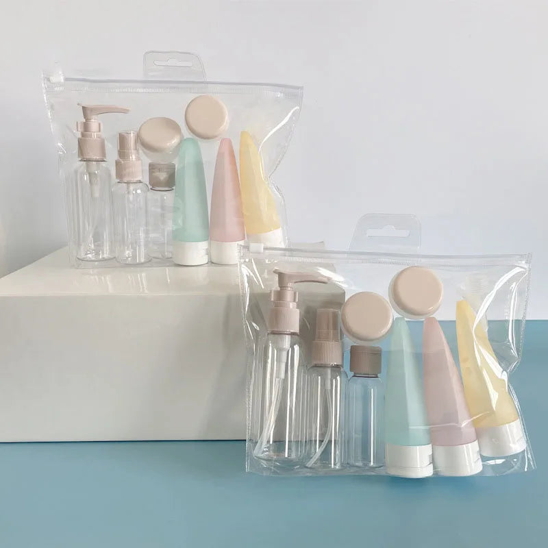 Refillable Travel Bottles Set For Cosmetics And Toiletries
