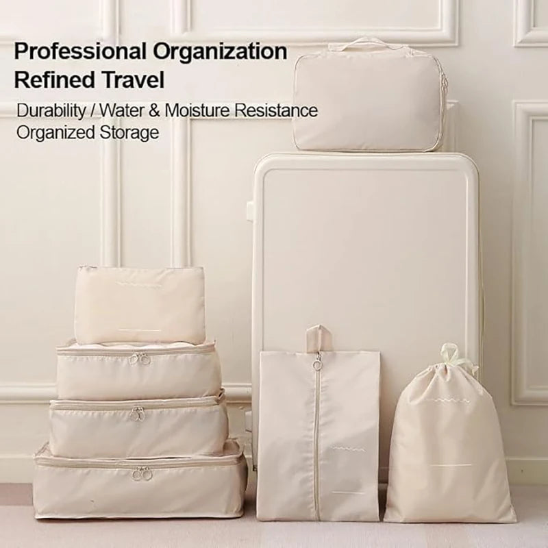 Travel Organizer Packing Cubes Set 7 To 11 Pcs Polyester Bags
