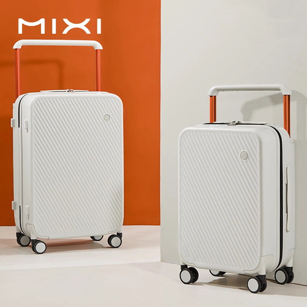 Mixi Gorgeous Wide Handle Hardside Suitcase Carry On Cabin Luggage