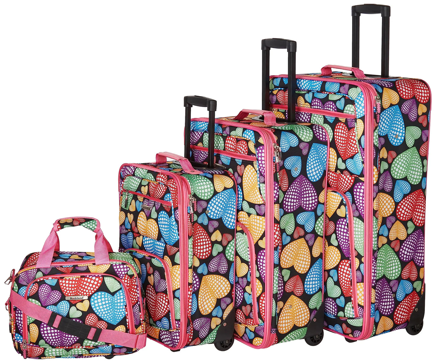 Fashion Softside Luggage Set Expandable Tote And Upright