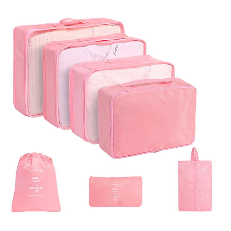 Travel Organizer Packing Cubes Set 7 To 11 Pcs Polyester Bags